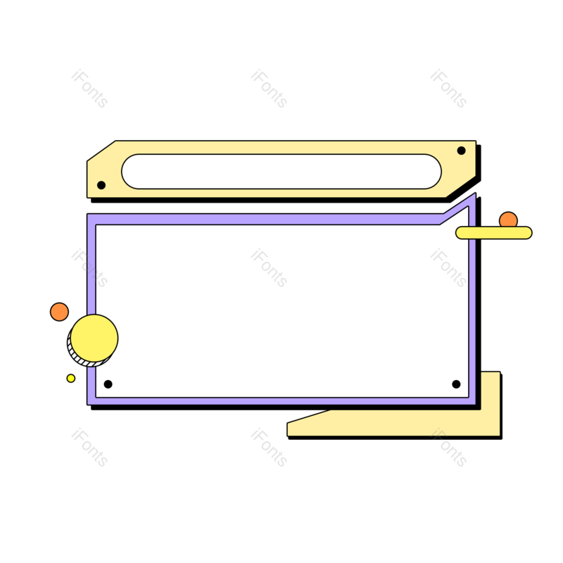 装饰框图片,小清新元素,可爱PNG,免抠素材
